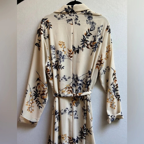 DEX floral belted duster  cardigan lightweight jacket Sz X (One size) - Picture 6 of 13